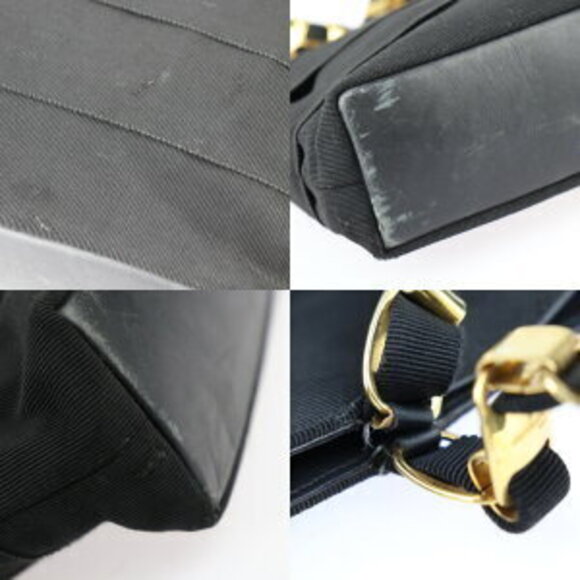 Salvatore Ferragamo Vara Tote Bag Canvas Leather Black - Picture 7 of 8